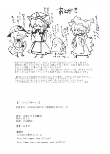 (Reitaisai 13) [RTD (Mizuga)] Rental Shikigami Pet (Touhou Project) - page 29