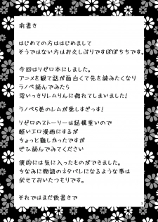 [Popochichi (Yahiro Pochi)] Love:Rem kara Hajimeru Sourou Kaizen Seikatsu (Re:Zero kara Hajimeru Isekai Seikatsu) [Digital] - page 3