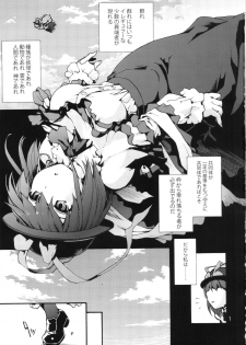 (C90) [Onsoku Ubaguruma (Uba Yoshiyuki)] Falling Iku-san vs. Himo (Touhou Project) - page 3