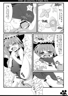 (SC46) [Hoshidokei (Toba Hiyoko.)] Chen ga Sukumizu ni Kigaetara (Touhou Project) - page 16