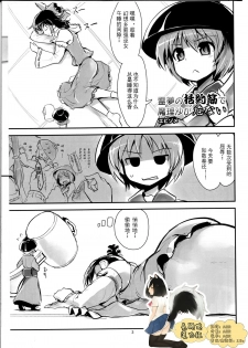 (C86) [106m (Ebizome)] Reimu no Katsuyakukin de Marisa ga Abunai (Omaera ga Ookiku Naare! Touhou Kyojinka Goudoushi) (Touhou Project) [Chinese] [臭鼬娘漢化組] - page 1