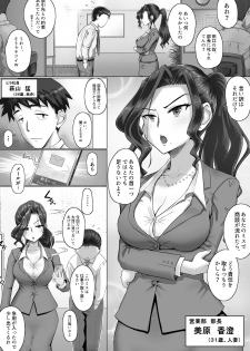 [Urayoroduya (Yoroduya Hyakuhachi)] Ki no Tsuyoi Onna Joushi (31-sai Hitozuma) o Shigotochuu ni Yobidashite, Gouin ni Nakadashi SEX Shitara Chotto dake Dereta Ken www [Digital] - page 2