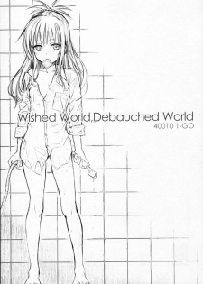 (C91) [40010 1-GO (Shimanto Shisakugata)] Wished World,Debauched World (To Love-Ru) - page 2