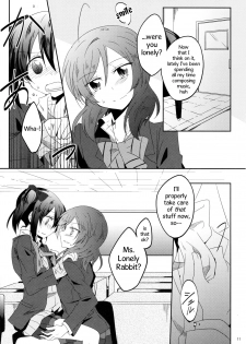 (Bokura no Love Live! 7) [Perorimeshi. (Nigirimeshi)] Usagi na Kanojo. | Rabbit-like Girlfriend. (Love Live!) [English] [poopyface] - page 10