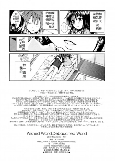 (C91) [40010 1-GO (Shimanto Shisakugata)] Wished World,Debauched World (To Love-Ru) [Chinese] [佳奈助汉化组] - page 21