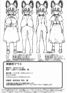 (C91) [Cheese Company (Peso)] Jikkenyou Nazrin (Touhou Project) - page 17
