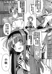 [Kasuga Souichi] Choushin no Kanojo | Tall Girlfriend (COMIC HOTMiLK 2012-01)  [Chinese] - page 1