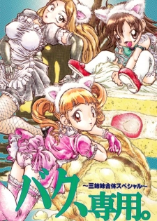 (SC30) [RPG Company 2 (Otokodama)] Baku, Senyou. ~Sanshimai Gattai Special~ (Onegai My Melody) - page 1