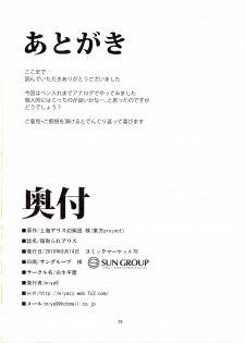 (C78) [Shironegiya (miya9)] Netorare Alice (Touhou Project) - page 30