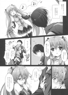 (COMIC1☆11) [Kaiyuu Kikaku (Suzui Narumi)] Miku-san ga 10 Shuunen ni Iroiro Omoidashi Tari Suru Ohanashi (VOCALOID) - page 6