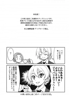 (COMIC1☆11) [Ponyfarm (Inoue Yoshihisa)] Darjeeling-sama no Drink Bar (Girls und Panzer) - page 2