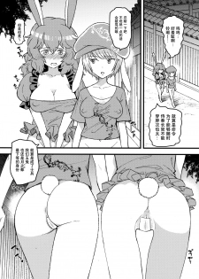 (Reitaisai 14) [Komorikiri. (Urin)] No pants rabbit (Touhou Project) [Chinese] [Kanade汉化组] - page 3