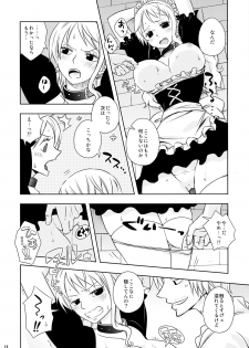 (C91) [Orange Typhoon (Yamada Enako)] Kusuburi Ouji to Dorobou Maid (One Piece) - page 12