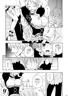 (C91) [Orange Typhoon (Yamada Enako)] Kusuburi Ouji to Dorobou Maid (One Piece) - page 13