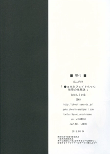 (C90) [Ohoshisamadou (GEKO)] Niconamanushi Fate-chan Chijoku no Namahousou (Mahou Shoujo Lyrical Nanoha) - page 25