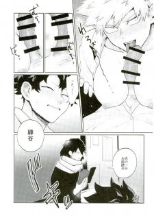 (C91) [Fuzainoyamada (Fuzai Yumoto)] Kacchan (Mesu) ga Toumei ni naru Kosei ni Kakerareta (Boku no Hero Academia) - page 14