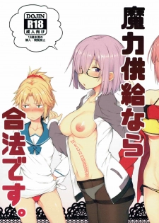 (C92) [Pikorin! (Spiritus Tarou)] Maryoku Kyoukyuu nara Gouhou desu. (Fate/Grand Order) [Chinese] [MEGA巨莖怪漢化] - page 1