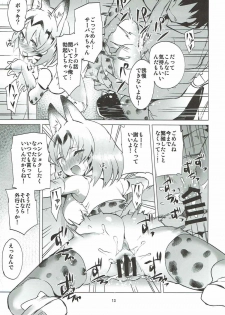 (C92) [Derashine Can (Fujiya)] Ochikake Kemono no Hame to Iki (Kemono Friends) - page 11