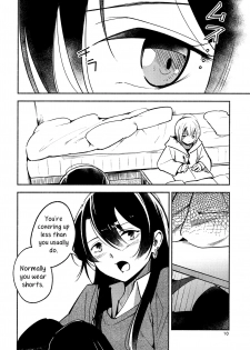 (C91) [G-complex (YUI_7)] Shiori no Inai Heya -Invitation- | A Room Without Shiori  Invitation [English] =TV & Yuri-ism= - page 10