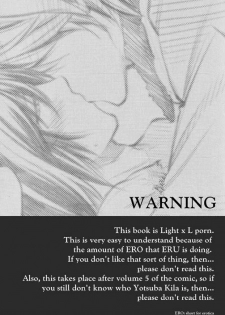 (ZENKOKU4) [OMEGA 2-D (Hibino Tomoki, Shima Seiryuu)] Ai (L) wa Subete o Nomikomu. | Love takes in all Things (Death Note) [English] - page 2