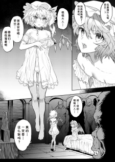 [Hihiyama Tsuyabon (Hihiyama Yokikana)] Watashi wa Shitsuke no Tame ni Flan o Otoko-domo ni Naburaseru (Touhou Project) [Chinese] [好想玩梗汉化组] [Digital] - page 4