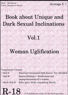 Book about Narrow and Dark Sexual Inclinations Vol.1 Uglification [English] [SMDC] - page 1