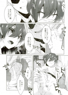 (C92) [MemeXILE (Memeo)] Yoru Wa Oshizukani (High☆Speed! -Free! Starting Days-) - page 9