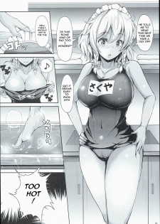 (C90) [Rocket Chousashitsu (Koza)] Sakuya ga Mizugi ni Kigaetara | Because Sakuya Changed into a Swimsuit (Touhou Project) [English] - page 24