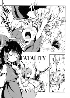 (Reitaisai 15) [02 (Harasaki)] AURA POSSESSION'S FATALITIES ~Two Player Gawa ga Futari Play de Ni Page de Yarareru Hon~ (Touhou Project) - page 4