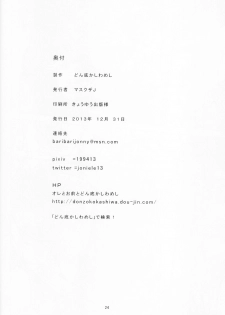 (C85) [Donzoko Kashiwa Meshi (Mask the J)] Ura HIMESAMA TO2 (Shining Wind) - page 25