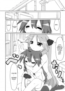 (C77) [CELTRANCE (Kogaku Kazuya)] Ijiwaru Kagami. Ijirare Konata. | Meanie Kagami. Teased Konata. (Lucky Star) [English] [The Chrysanthemum Translations] - page 4