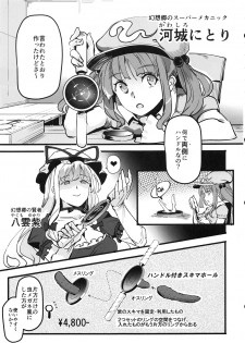 (Reitaisai 15) [Nyuu Koubou (Nyuu)] Handle Tsuki Sukima Hole Futanari Chinko de Jibun to H (Touhou Project) - page 4