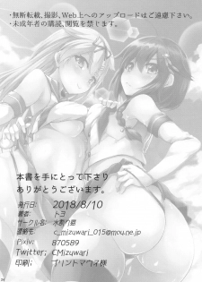 (C94) [Mizuwari Neko (Toyo)] Shimakaze Cos Shita Shigure to Yuudachi to Ichakora Suru (Kantai Collection -KanColle-) - page 25