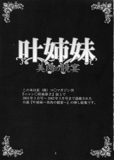 (C62) [Evil aratame Baroque Store (Miyabi Tsuzuru)] Kanou Shimai - Biniku no Kyouen - page 3