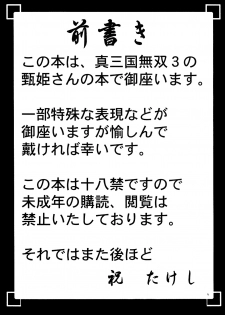 (SC27) [Kyoten Heichou (Iwai Takeshi)] Tsukiyou Hikyou (Shin Sangoku Musou [Dynasty Warriors]) - page 3