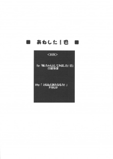 (C75) [Irotenshi (Shironeko Sanbou] Aneshita!! Tomoe (Nee, chanto shiyouyo!) - page 3