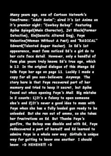 Cowboy Bebop Yuri [English] [Rewrite] [BETAOBLIVION] - page 1