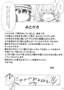 (COMIC1☆3) [Transistor Baby (Hata)] Usotsuki Yuusha to Tsundere Maou (Dragon Quest I) - page 15