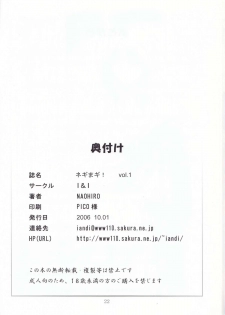 (SC33) [I&I (Naohiro)] Negimagi! vol. 1 (Mahou Sensei Negima!) - page 21