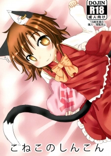 (Youbyou Bakko 3) [Mofu Shippo Lab (Subaru.)] Koneko no Shinkon (Touhou Project) - page 1