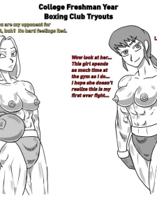 [Allesey] Boxing Girls Katie vs. Liz Rounds 1-4 (English) Plus Bonus Sisters Round - page 1
