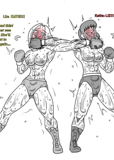 [Allesey] Boxing Girls Katie vs. Liz Rounds 1-4 (English) Plus Bonus Sisters Round - page 21