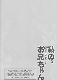 (C94) [TIES (Takei Ooki)] Watashi no, Onii-chan Extra (Watashi no, Onii-chan Soushuuhen) [Chinese] [Mr.GUO个人汉化] - page 2
