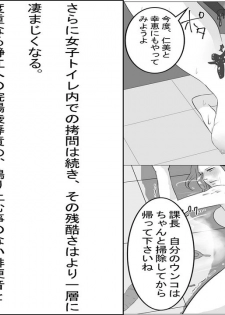 [Onna ni Yoru Onna e no Ryoujoku] OL Shizue Jigoku no Fukushuu Shuuchi Zeme ~Onna Joushi wa Buka no Kanchou Dorei Zenpen~ - page 16