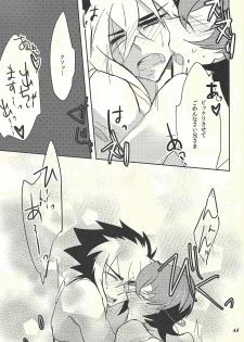 (DUEL PARTY) [@mztm, Ja+ (Hayama Hidu, Hisaki)] Jealousick Syndrome (Yu-Gi-Oh! ZEXAL) - page 46