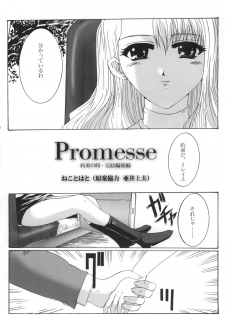 (SC15) [Neko to Hato (Hatoya Mameshichi)] Promesse III Yakusoku no Toki Kanketsuhen Kouhen (Noir) - page 7