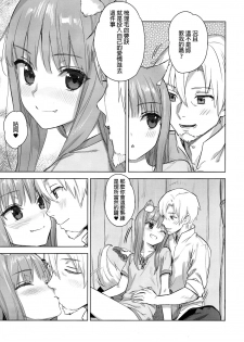 (C96) [Ajisaidenden (Kawakami Rokkaku, Takanashi Rei)] Wacchi to Shippori Kezukuroi Bon (Spice and Wolf) [Chinese] [final個人漢化] - page 4