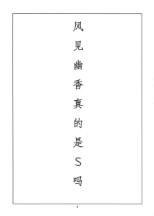 (Kouroumu 11) [BlueMage (Aoi Manabu)] Hontou wa S-i Kazami Yuuka (Touhou Project) [Chinese] [黑人兄弟个人汉化] - page 6