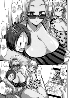 [Bu-Chan] Dekapai Gal Futari ga Himasou na Danshi o Mitsuketa! | Two Big Tit Gals Find A Bored Boy! (Kasshoku Hiwai Nyuujo) [English] [JuliusWinnfield] - page 3