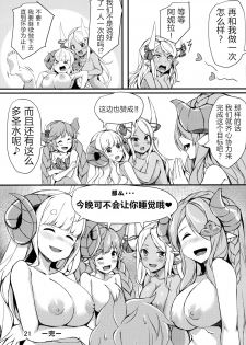 (C96) [Undouken (Kosuke)] Nemuranai Yoru no Onna Draph Heya (Granblue Fantasy) [Chinese] [WTM直接汉化] - page 21